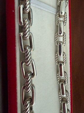 22" 9.8mm 925 Sterling Silver Men's Box Chain Necklace